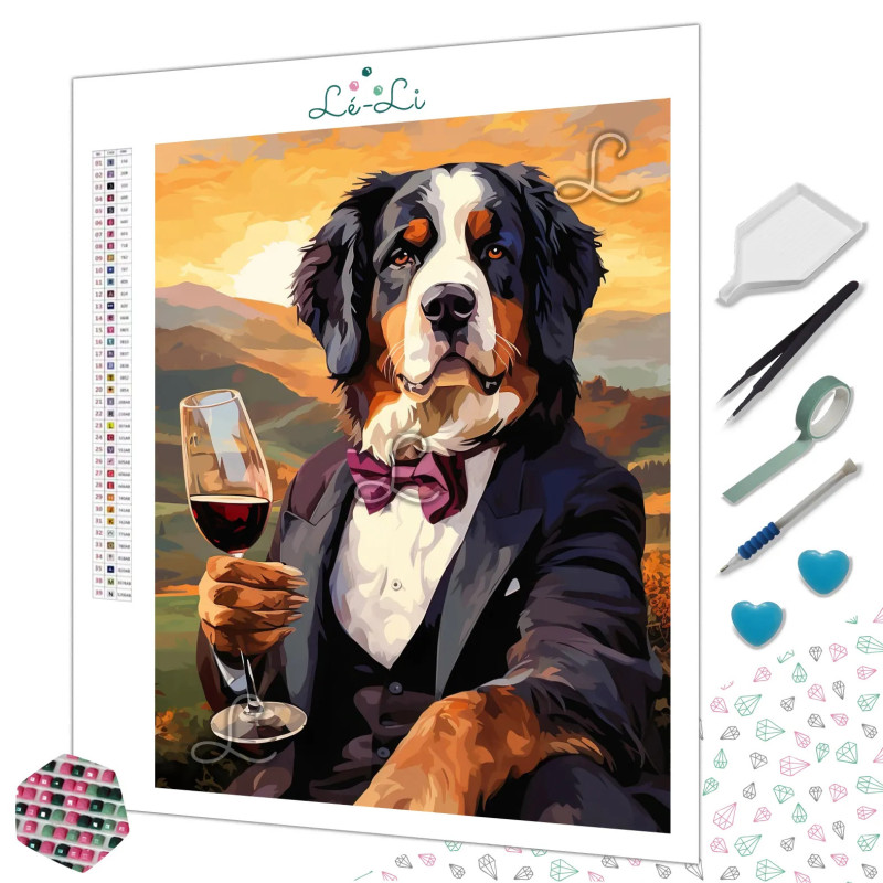 Diamond Painting Bouvier Bernois - Art Humoristique DIY