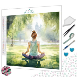 Diamond Painting Méditation Zen Premium | Lé-Li