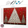 Diamond Painting Sapins de Noël Blancs Premium