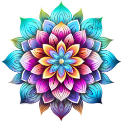 Diamond Painting Mandala Coloré Premium | Lé-Li