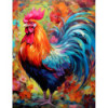 Diamond Painting Coq Multicolore Premium | Lé-Li