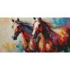 Diamond Painting Deux Chevaux Multicolores Premium | Lé-Li