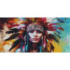Diamond Painting Femme Amérindienne Colorée Premium | Lé-Li