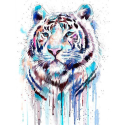 Diamond Painting Tigre Coloré Artistique | Lé-Li