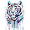 Diamond Painting Tigre Coloré Artistique | Lé-Li
