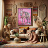 Pink Horse - Premium Broderie Diamant