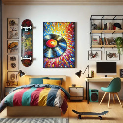 Diamond Painting Disque Vinyle Multicolore | Lé-Li
