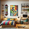Diamond Painting Skateboardeur Multicolore | Lé-Li