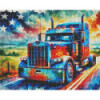 Diamond Painting Camion Américain Multicolore | Lé-Li