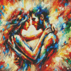 Diamond Painting Couple Amoureux Multicolore | Lé-Li