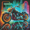 Diamond Painting Moto Custom aux Néons | Lé-Li