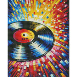 Diamond Painting Disque Vinyle Multicolore | Lé-Li