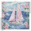 Diamond Painting Voilier Rose et Fleurs | Lé-Li