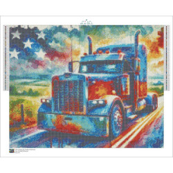 Diamond Painting Camion Américain Multicolore | Lé-Li