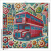 Diamond Painting Bus Londonien Rose | Lé-Li