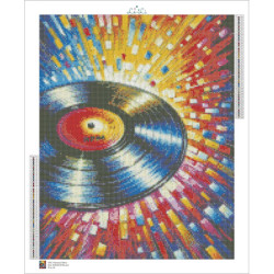 Diamond Painting Disque Vinyle Multicolore | Lé-Li