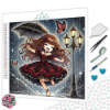 Diamond Painting Fillette Gothique sous la Pluie Premium
