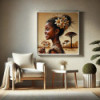Diamond Painting Femme Africaine aux Fleurs | Lé-Li