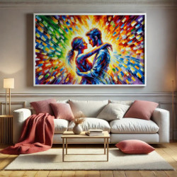 Diamond Painting Couple Amoureux Multicolore | Lé-Li