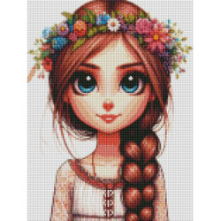 Diamond Painting Femme à la Couronne de Fleurs | Lé-Li