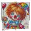 Broderie Diamant "Petit Clown Joyeux" - Couleurs et Diamants Spéciaux