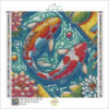 Diamond Painting Carpes Koï et Fleurs de Lotus | Lé-Li