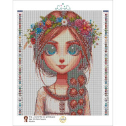 Diamond Painting Femme à la Couronne de Fleurs | Lé-Li