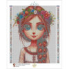 Diamond Painting Femme à la Couronne de Fleurs | Lé-Li