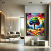 Diamond Painting Arbre Multicolore et Paysage | Lé-Li