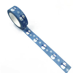 Ruban Washi Tape Noël 1,5 cm x 10 m - Décorations Festives