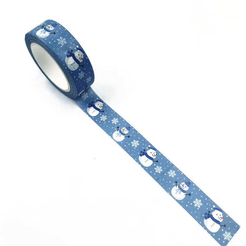 Ruban Washi Tape Noël 1,5 cm x 10 m - Décorations Festives Ruban Washi Tape Noël 1,5 cm x 10 m - Décorations Festives