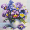Diamond Painting Pensées en Fleurs - Créez un Tableau Éclatant et Colo
