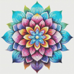 Diamond Painting Mandala Coloré Premium | Lé-Li