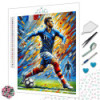Diamond painting joueur de football style moderne dynamique – Lé-Li