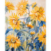Diamond Painting Tournesols Jaunes et Feuillage Bleu | Lé-Li