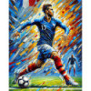 Diamond Painting Joueur de Football Français | Lé-Li