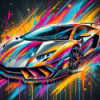 Diamond Painting Voiture de Sport Multicolore | Lé-Li