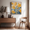 Diamond Painting Tournesols Jaunes et Feuillage Bleu | Lé-Li