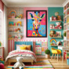 Diamond Painting Girafe Multicolore Pop Art | Lé-Li