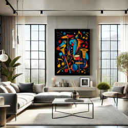 Diamond Painting AB – Mélodie Jazz Colorée et Scintillante