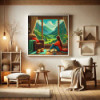 Diamond Painting Femme, Chat et Paysage de Montagne | Lé-Li