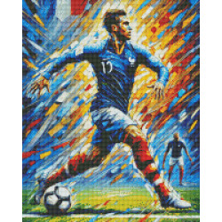 Diamond Painting Joueur de Football Français | Lé-Li