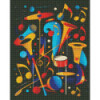 Diamond Painting AB – Mélodie Jazz Colorée et Scintillante