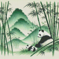 Diamond Painting Panda Zen – Nature et Montagne