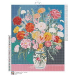 Diamond Painting Bouquet de Fleurs Colorées | Lé-Li