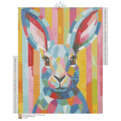 Diamond Painting Lapin Multicolore Pop Art | Lé-Li