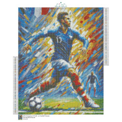 Diamond Painting Joueur de Football Français | Lé-Li