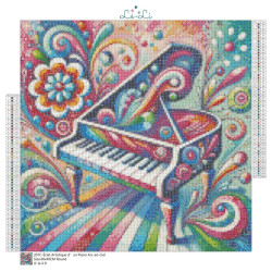 Diamond Painting Piano Multicolore Psychédélique | Lé-Li