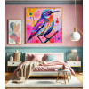 Diamond Painting Oiseau Multicolore Abstrait | Lé-Li