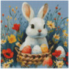 Diamond Painting Lapin de Pâques et Œufs Colorés | Lé-Li